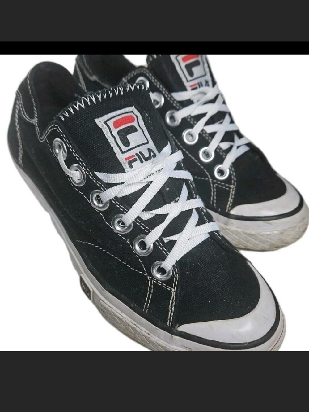 Fila Tarp CVO 1911 Women's Sz7  Low-Top Canvas Sneaker/ Black[3D
